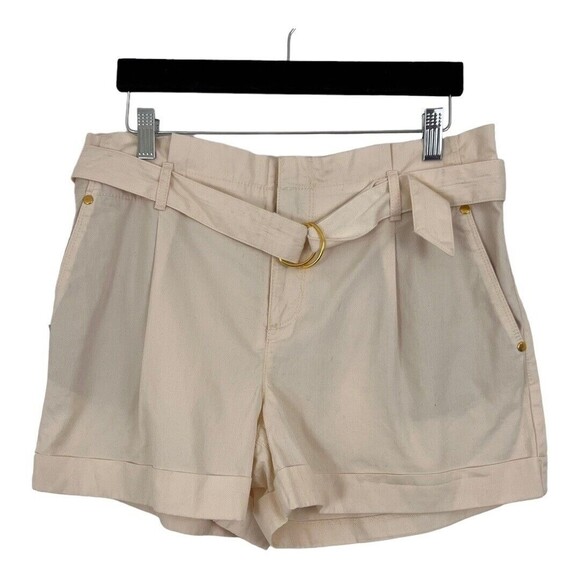 LOFT Womens Size 6 Belted High Waisted Paper Bag Shorts New NWT - Picture 1 of 3